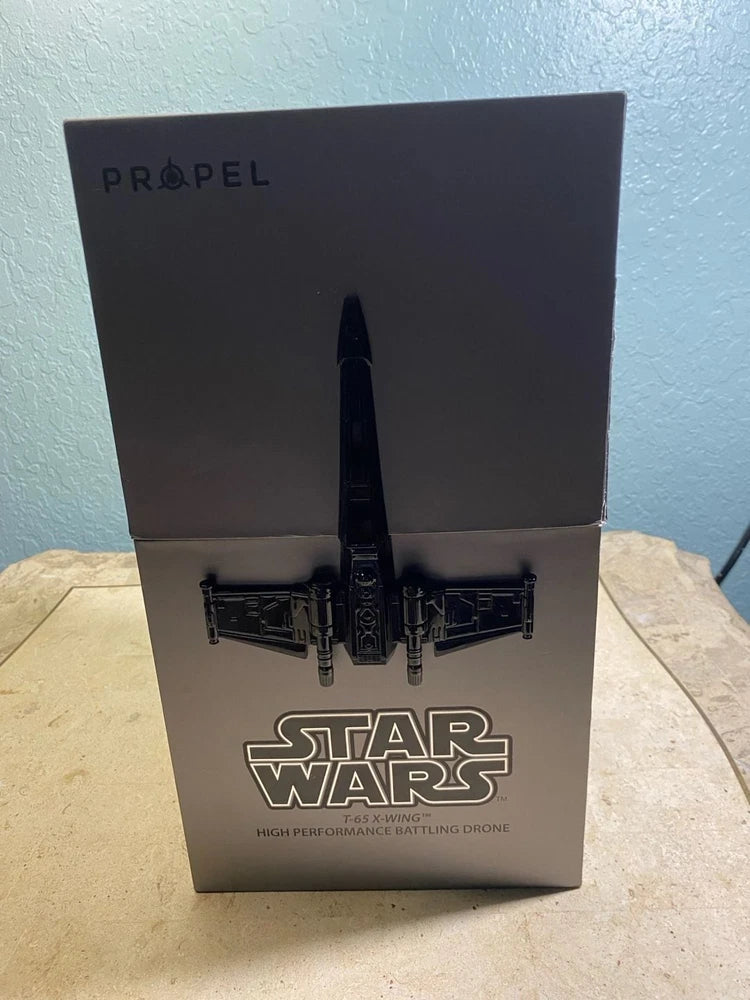 Propel Star Wars T-65 X-Wing battling drone collector edition box with logo