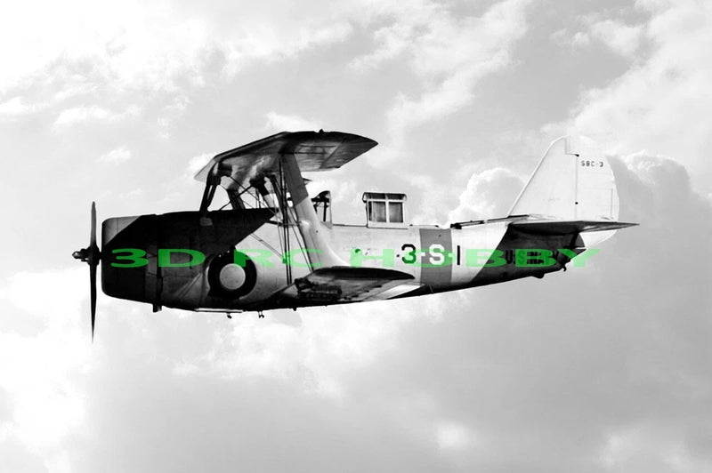 Curtiss SBC-3 Helldiver 51" WS RC Airplane Laser Cut Balsa Ply Short Kit + Plans