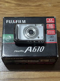 Fujifilm FinePix A610 Digital Camera 6.3MP Silver Tested READ DESCRIPTION