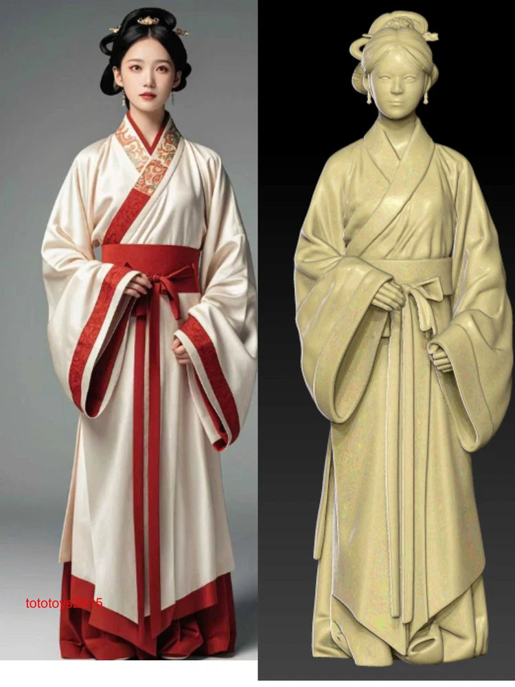 1/87 1/64 1/43 Ancient Hanfu beauty Scene Miniatures Figures Doll For Car Model