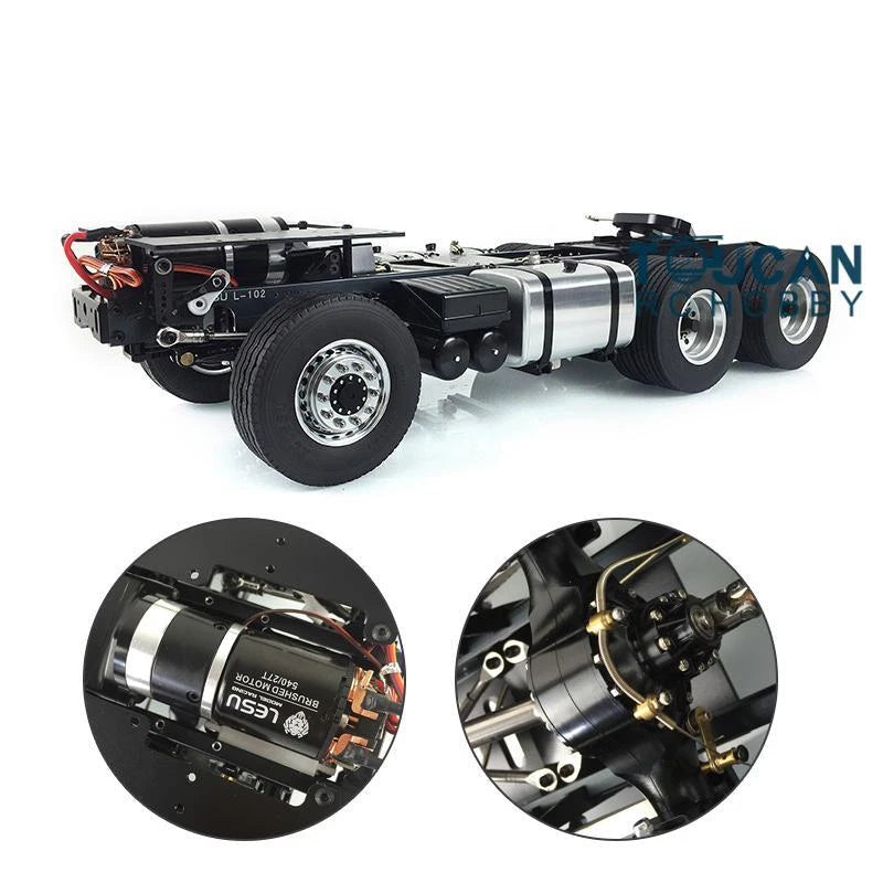 1/14 6*6 Metal Chassis Motor Differential Servo for RC Tractor Truck Vehicle Car