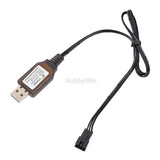7.4V 500mA USB Charging Cable SM-3P positive plug for 2S LiPo Li-Ion RC Battery