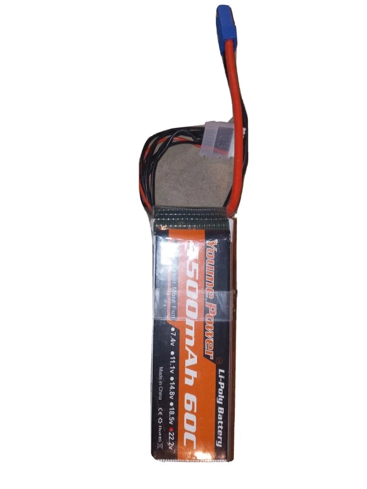11.1V 4500mAh 3S LiPo Battery 60C Deans for RC Car Truck Helicopter Boat Drone Battery