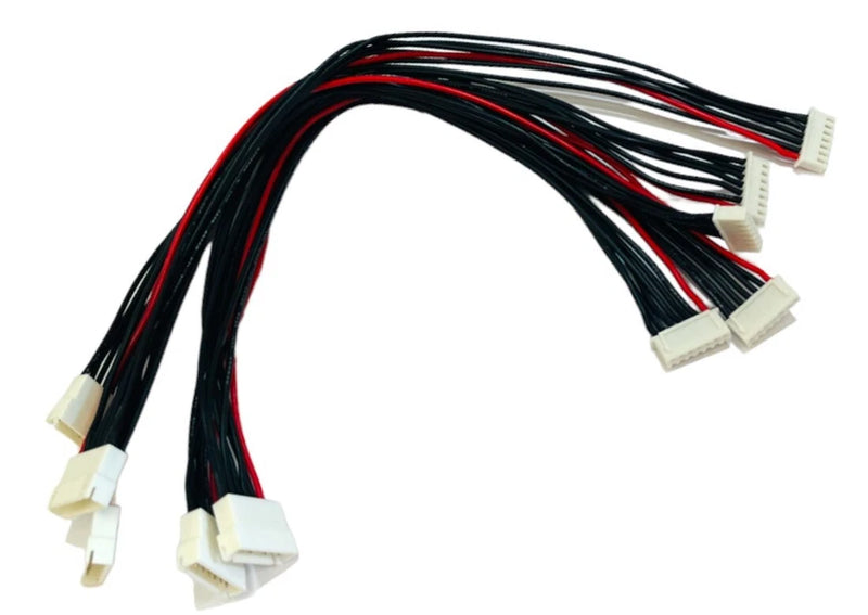 JST-XH 7P 22.2v LiPO 6s balance Chargerextension adapter silicone wire 30cm x 5