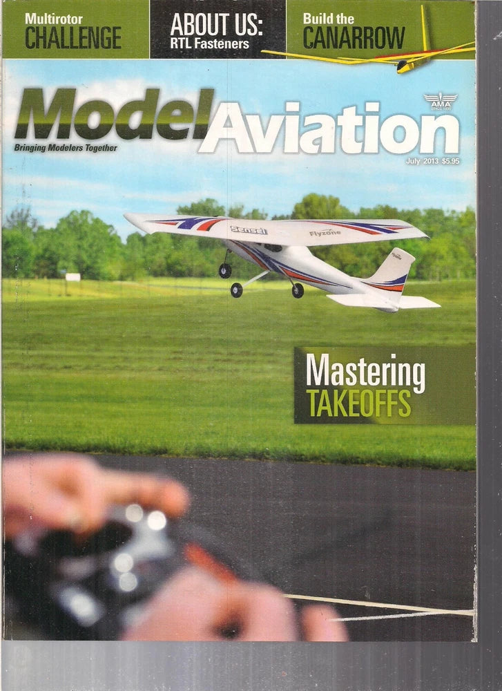Model Aviation July 2013 Plane Hobby Airplane R/C Radio Canarrow RTL Fasterners