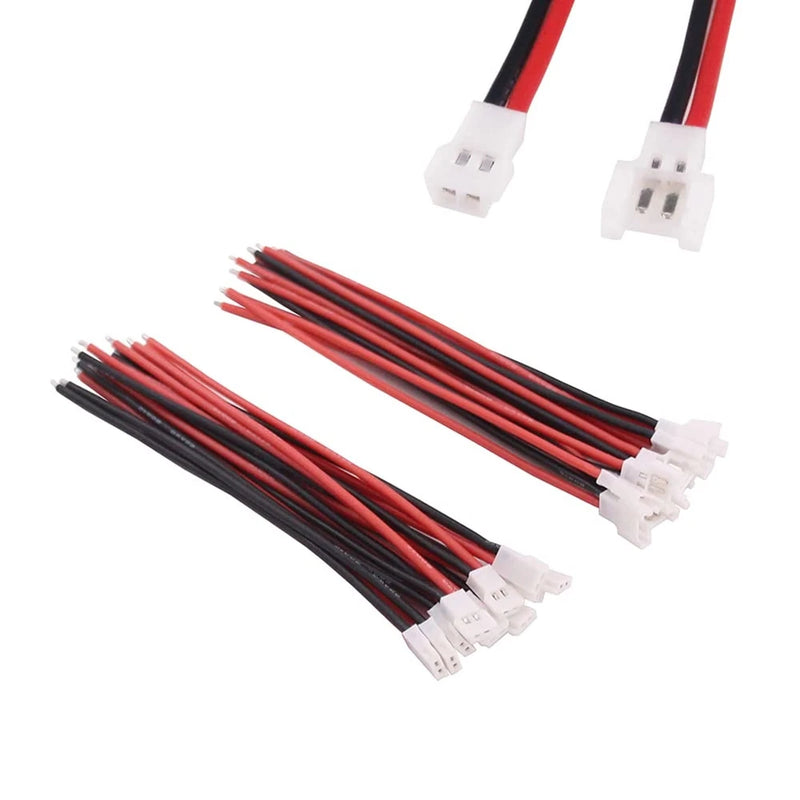 10 Pairs Molex 51005 51006 2.0mm 1S LiPo Charge Leads Male Female 22AWG 10cm Battery