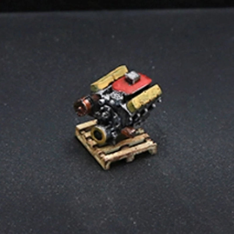 Diorama 1:64 Engine Model Set Garage Workshop Repair Props Scene Display ModelwD