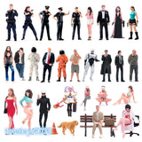 1/43 Girl Man Female Male Scene Miniatures Figures Doll Model For Cars Vehicles