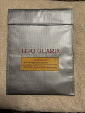 Lipo Guard Charge & Storage Bag Large Size 11 x 9 Inch Silver Battery