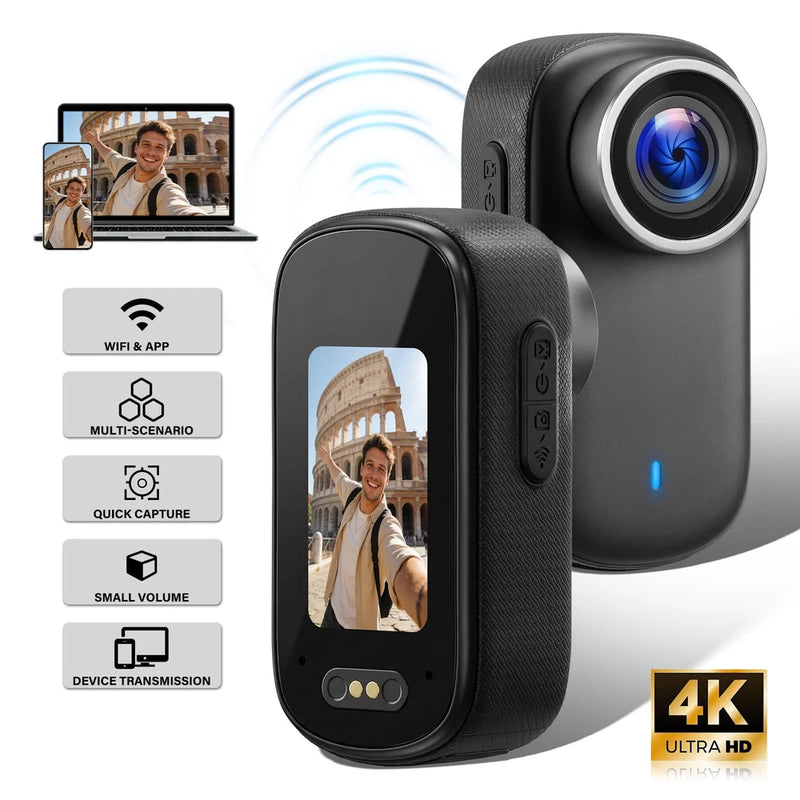 4K WiFi Action Camera Single Lens Outdoor Cycling Motorcycle  Cam