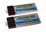 3.7V 80mAh 15C LiPo battery 2-pack with black JST connectors