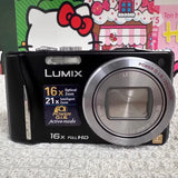 Panasonic Lumix DMC-ZS10 Black 14.1MP 16x Optical Zoom Camera -90% New