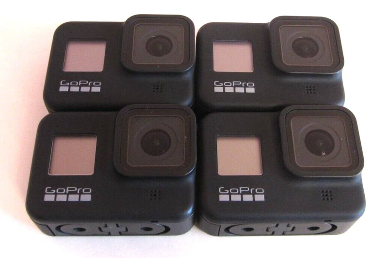 Lot of 4 GoPro HERO8 Black 4K Action Cameras