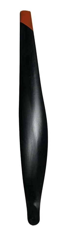 Propeller blade, dark with orange tip