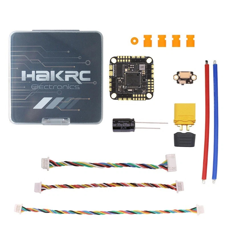 HAKRC F722 40A AIO Square Stack FPV Drone Flight Controller with Dual Gyroscope