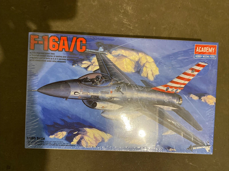 1/148  USAF F-16A/C  #12259  Fighter JET ACADEMY HOBBY MODEL KITS SEALED NEW