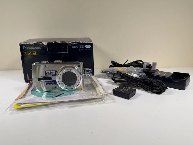 Panasonic Lumix DMC-TZ3 Digital Camera Boxed - Sold as Seen - Spares/Repair