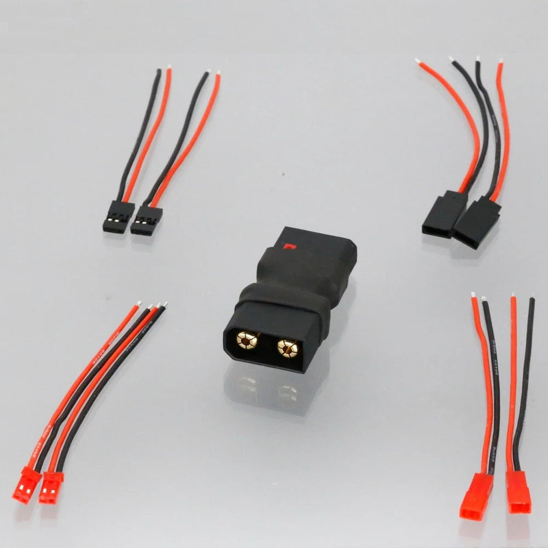 QS8 Male to Female in-line Connector JST JR Futaba Wire RC LiPo Battery Supply