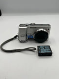 Panasonic Digital Camera Lumix DMC-TZ1 5.0MP Silver with Battery, Tested