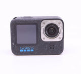 GoPro HERO 12 Black action camera, front with LCD screen and wide lens
