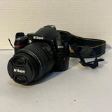 Nikon D3000 10.2MP 18-55mm f/3.5-5.6G AF-S DX VR Nikkor DSLR Camera + Charger