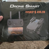 Drone Smart drone starter kit box with remote controller and drone illustration