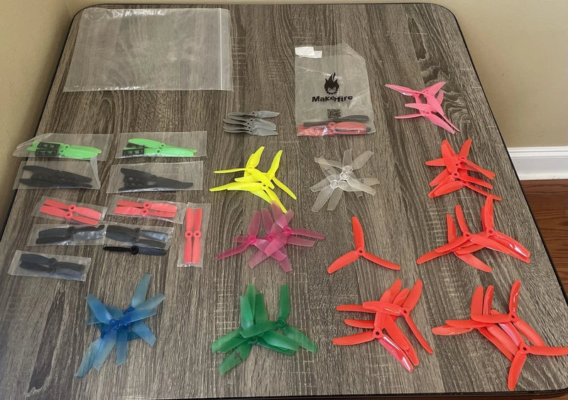 Drone Blade & Propeller Bundle Set LOTS OF BLADES!! (All But Blue & Dark Green)