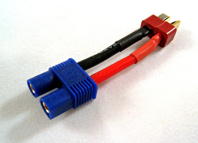 EC3 (F) to Dean T-Connector (M) Charging Cable Lipo Battery Adapter Lithium B2 Battery