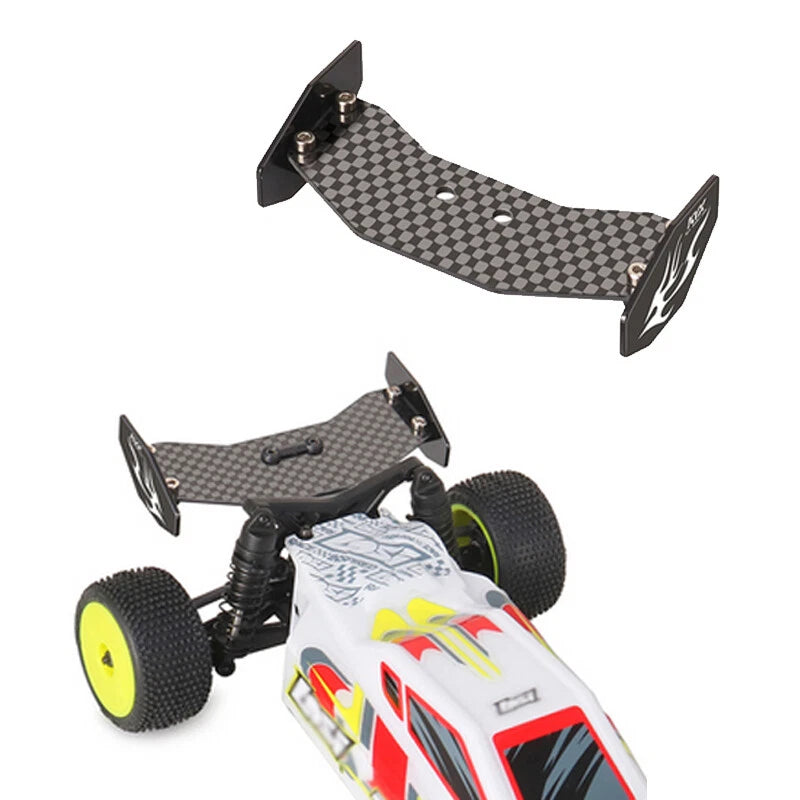 Model RC Car For Losi 1/24 Micro-B 2WD Buggy Carbon Fiber Rear Tail Wing Parts