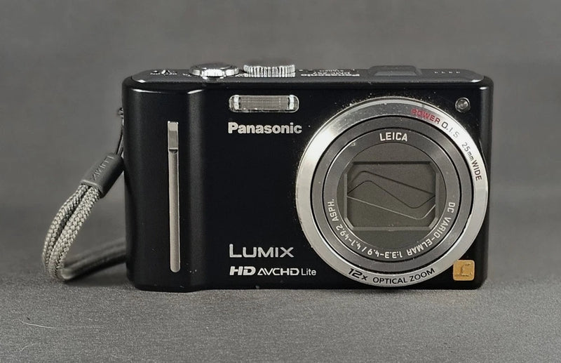 Panasonic Lumix DMC-ZS7 12.1MP 12X Zoom Digital Camera Black With Charger TESTED