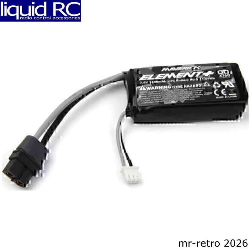 Maverick 151110 Maverick Element 2S LiPo Battery w/XT60 Plug (7.4V/1600mAh) Battery