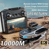 GPS Drone Professional 8KHD Avoiding Obstacle with Large Screen Remote Control