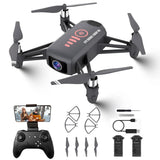 Drone with Camera for Kids 8-12 and Adults 1080P HD Mini FPV Drones with Head...