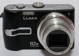 Panasonic Lumix DMC-TZ3 7.2MP Digital Camera Black Tested Working W/ Battery