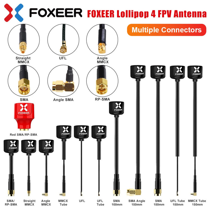 FOXEER FPV Antenna Lollipop 4 V4 High Gain Omni Antenna 5.8Ghz for FPV RC Drone