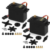 2Pcs MG995 55G Micro Servo Motor Metal Geared Motor Kit for RC Car Robot Heli...