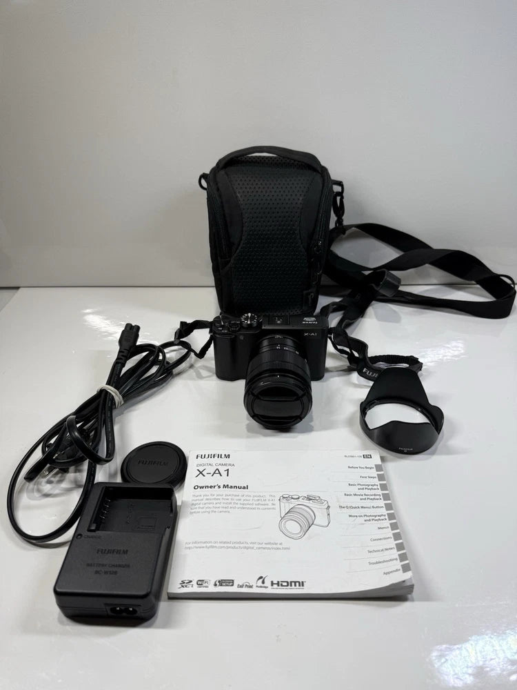 Fujifilm X-A1 16.3MP Mirrorless Digital Camera Black - XC16-50mmF3.5-5.6OIS