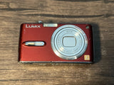 Panasonic LUMIX DMC-FX07 7.2MP Digital Camera for Parts or Repair Red