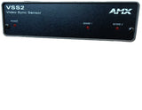 Black AMX video sync sensor with POWER and SENSE 1/2 indicators and red LEDs
