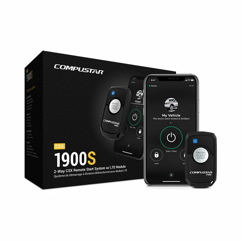 5 Pack - Compustar CSX1900-S  2-Way Car Remote Starter W/LTE Module w/ Drone X1