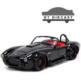 JADA BIGTIME MUSCLE 1965 SHELBY COBRA 427 S/C 1/24 DIECAST MODEL CAR BLACK 32704