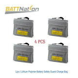 4pcs 3 in 1 Large LiPo Safe Battery Guard Charging Protection Bag 240x64x180mm