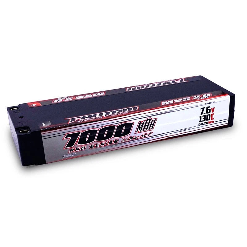 Fantom MVS 2.0 7000mah 130C 7.6v Pro HV Graphene LiHV Lipo Battery FAN25138 Battery