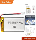 3.7V 2000mAh LiPo Battery for Electronics ¨C Rechargeable & Lightweight Battery