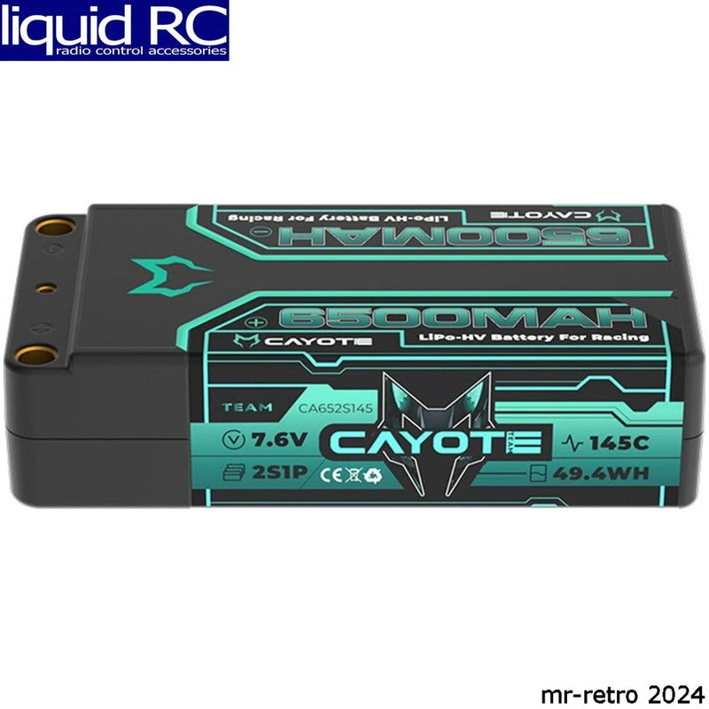 Cayote CYE652S145 2s 145c Lcg Shorty Lihv Battery (7.6v/6500mah)