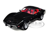 1979 CHEVROLET CORVETTE BLACK 1/24 DIECAST MODEL CAR BY MOTORMAX 73244