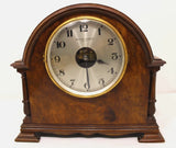1930s Bulle Electric Battery Powered Clock Model XA in Walnut Veneered Case Battery
