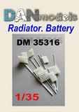 Dan Models 35316 Material for dioramas. Batteries 4+4 for 7 ribs, scale 1:35 Battery
