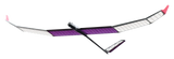 Carbon fiber glider frame kit with purple aramid webbing, unassembled