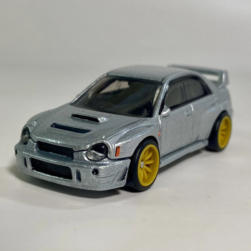 Subaru Impreza WRX Silver Car Culture 1:64 Diecast Diorama Model Car